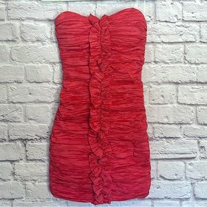 red cocktail dress